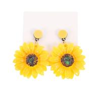 Ipetboom Boucles D’Oreilles en Alliage Hypoallergénique Tournesol Vintage Bijoux D’Oreilles Chics aux Couleurs Intenses Parures D’Oreilles pour Femme Soirée et Festival