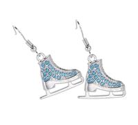 Ipetboom Boucles d'Oreilles de Patinage Artistique en 2Pcs Légères pour Femmes Accessoires Brillantes Confortables