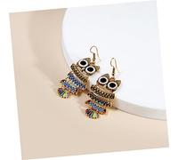 Ipetboom Boucles Doreilles Pendantes Chouette pour Femme Bijoux Dornement Forme de Hibou Coloré Accessoires Mode pour Fêtes et Usage