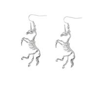 Ipetboom Boucles D'oreilles Squelette Licorne en Alliage Métal, Bijoux Gothiques pour Femmes, Légères et Originales, Accessoires Mode pour Fêtes et Quotidien