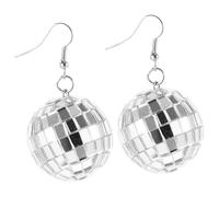 Ipetboom Boucles Oreilles Disco Boule Pour Femme Bijoux Fantaisie Pendantes Miroir Accessoire Soirée