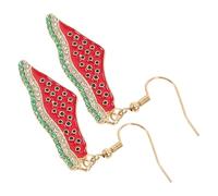 Ipetboom Boucles Oreilles Pastèque Dorées Légères Forme de Fruit Bijoux été pour Femmes Accessoires Tropicaux pour Fêtes et Mariages