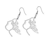 Ipetboom Boucles Oreilles Visage Pour Femmes Pendantes Creuses Géométriques Abstraites