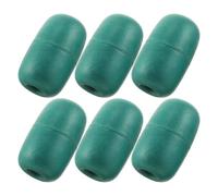 Ipetboom Bouée de Marquage Haute Visibilité Résistante à l'abrasion Forme Ovale 6 Pièces en Mousse PVC Vert et Stabilité Hydrodynamique Marine pour Aquaculture et Ancrage