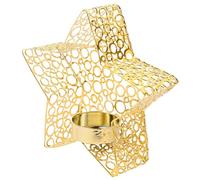 Ipetboom Bougeoir Étoile Vintage Porte Bougie Portable pour Décor de Table Ambiance Romantique pour Dîner et Cadeau Noël Thanksgiving