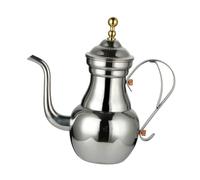 Ipetboom Bouilloire à Café et Thé Acier Inoxydable avec Bec de Cygne Ergonomique Poignée Antidérapante et Filtre Intégré Bouilloire de Style Moyen Oriental pour Maison et Restaurant