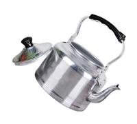 Ipetboom Bouilloire Aluminium avec Couvercle et Poignée Résistante Chaleur et Compacte Compatible Induction et Gaz Théière Pratique pour Bureau et Voyage