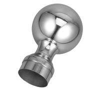 Ipetboom Boule en Acier Inoxydable 304 Ø51 Mm pour Rambarde et Poteau de Clôture, Couverture de Poste Décorative Résistante la Corrosion, Embout Rond pour Rampe D’escalier et Garde-corps