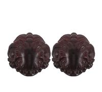 Ipetboom Boules de Baoding en Bois Massif Sculpté Tête de Lionceau 4 Cm - Paire de Masseurs de Mains et Doigts pour Renforcement Musculaire, Relaxation et Thérapie de Rééducation -