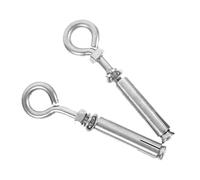 Ipetboom Boulons D'expansion à Œil M6 en Acier Inoxydable 304, Lot de 2, Ancrages Muraux pour Béton et Maçonnerie, Fixation Robuste pour Plafond, Usage Intérieur et Extérieur