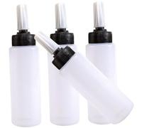 Ipetboom Bouteille De Teinture Pour Cheveux Flacon Applicateur Rechargeable 150ml Lot De 4 Flacons Souples Pour Coloration Capillaire Chez Soi Femme Fille