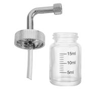 Ipetboom Bouteille Pour Stockage Airbrush Avec Couvercle Petit Conteneur Transparent Pour Injections Pot De Peinture Pratique Et Compact