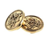 Ipetboom Boutons De Manchette Vintage Cache-Boutons en Alliage Doré Ancien, Accessoires Unisexes pour Chemises Habillées Cérémonie, 2 Pièces Motif Rose, Bijoux Classiques pour Hommes Et Femmes