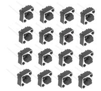 Ipetboom Boutons-poussoirs Tactiles Momentané 6x6x4,3 Mm 2 Broches Plastique Lot de 20 Pièces pour PCB Électronique Remplacement Polyvalent