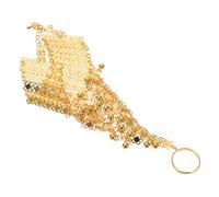 Ipetboom Bracelet Bague Main Multi-couches Métal Ajustable pour Femmes Ethnique de Danseuse Ventre Au Poignet