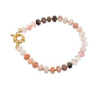 Ipetboom Bracelet Boho Pierres Naturelles pour Femme Perles Fait Main Style Académique et Parfum Léger Accessoire Extensible pour Plage et Tenue Décontractée