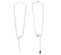 Ipetboom Bracelet de Couple Assorti Lot de 2 en Métal Blanc K, Design Élégant et Confortable, Présent pour Petite Amie et Petit Ami, Accessoire Décoratif pour Rendez-sorties Romantiques