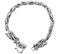 Ipetboom Bracelet Dragon Tête Vintage Robuste pour Hommes et Femmes Style Gothique Punk Accessoire Unique Résistant Décoloration Original pour Fête des Pères et Nouvel An Chinois