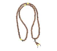Ipetboom Bracelet en Bois 108 Perles Bracelet Délicat à L'Usure pour Femme et Homme Style Unique et Confortable