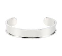 Ipetboom Bracelet Jonc Ouvert en Acier Inoxydable 1 Pièce Bracelet Vierge à Graver pour Création de Bijoux DIY Style Ethnique Ajustable Matériel de Bricolage pour Femmes et Hommes