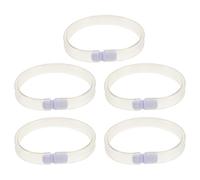 Ipetboom Bracelets D'identification Réutilisables Étanches, 5 Pièces, Bracelet D'information Médical en Plastique, Taille Moyenne, pour Patients et Événements, Bandeau de Poignet