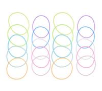 Ipetboom Bracelets Lumineux et Fluorescents Multicolores en Silicone Lot de 60 Élastiques Accessoires Confortables pour Fête Disco et Activités Nocturnes pour Adultes