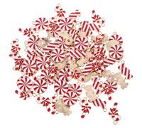 Ipetboom Breloques de Noël en Alliage Rouge et Blanc 90 Pièces pour Fabrication de Bijoux DIY Apprêts pour Colliers Bracelets et Pendentifs Festive