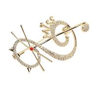 Ipetboom Broche Chat Kawaii en Zircon pour Femme Accessoire Vêtement Élégant Épingle de Décorative Style Japonerie pour Amoureux des Animaux