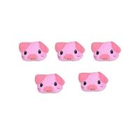 Ipetboom Broche Cochon Amusante Peluche Légère Rose 5 Pièces pour Adolescentes Accessoires Mode Décolleté Amusant et Mini Taille