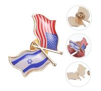 Ipetboom Broche Commémorative De L'Amitié Épinglette En Émail Épingle Patriotique Broche En Épingle À Drapeau Broche Pour Vêtements Broche Américaine Pour Costume Broche