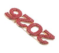 Ipetboom Broche de Revers Souvenir Année Chinoise du Cheval 2026 en Cristaux Rouge Épingle pour Écharpe Hiver et Bijoux du Nouvel An Chinois pour Femmes Présent Thème Cheval Élégant