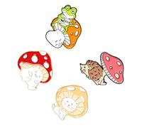 Ipetboom Broche Décorative Animale Lot de 4 en Alliage Coloré, Broches pour Femmes, Style Mignon et Festival, Accessoires Mode pour Vêtements et Présents, Taille Standard