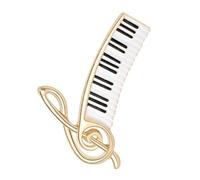 Ipetboom Broche en Métal Doré 2058 Forme Piano Petite Broche à Foulard Élégante pour Femme Décoration Vêtement et Manteau Accessoire Bijou Artistique et Intemporel