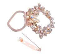 Ipetboom Broche Femme En Alliage Couleur Dorée, Boucle Décorative De Tissu, Épingle à Vêtements Élégante, Ornement D'écharpe Pour Fête Et Usage Quotidien, Design Simple Et Résistant, Taille Standard