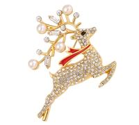 Ipetboom Broche Forme De Cerf De Noël Épingle Accessoire De Fête Pour Vêtements Et Sacs