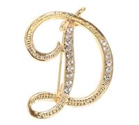 Ipetboom Broche Lettre Initiale Métal Avec Broche Créative Pour Sac à Dos Et Vêtements Ornements De Lettres Amusants