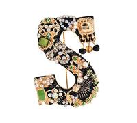 Ipetboom Broche Lettre Mode Initiale Lettres Q Broche Fête Broche Filles Robe Broche Femmes Alliage Broche