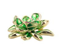 Ipetboom Broche Lotus Vert Broche Fleur Broches Épinglette Fleur Bijoux Épinglette Broche à Col Fleuri Broche Châle Broche Épingles à Fleurs Broche Épingles Pour Les Femmes Métal