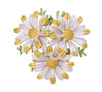 Ipetboom Broche Marguerite Épingle Créative Pour Femmes Bijoux De Bal Ornement De Costume Accessoire Daily Wear