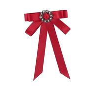 Ipetboom broche noeud accessoires de cheveux strass en forme de velours broche broche délicat épingle à nourrice épingles à vêtements décoratives broche pour vêtements femmes rouge