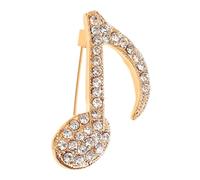 Ipetboom broche note de musique broche à thème musical épinglette note de musique broches de broche de guitare épingles à chapeau pour femmes broches pour vêtements alliage blanche