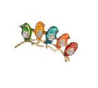 Ipetboom Broche oiseau décorations accessoires faire la fête drôle épingles épingle à nourrice insigne créatif broche femme Leopard