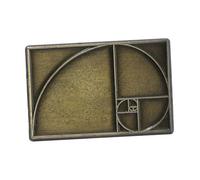 Ipetboom Broche Spirale en Métal Rétro au Nombre D'or, Épingle Unique pour Passionnés de Mathématiques, Accessoire de Mode Vintage pour Lunettes de Professeur et Rentrée Scolaire, Présent