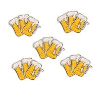 Ipetboom Broches Lumineuses Chope de Lot de 15 Épingles Animées pour Femmes Accessoire Broche en Plastique pour Oktoberfest Décoration Vêtements Présents de Festival