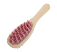 Ipetboom Brosse À Cuir Chevelu Double Face Avec Manche Pour Éliminer Les Pellicules Et Peigne À Shampoing En Silicone Souple Pour Une Manipulation Facile