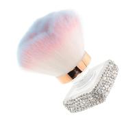 Ipetboom Brosse à Poussière Pour Fibres Accessoire De Manucure Et Pédicure Outil De Nettoyage Pratique Pour Maquillage Et Avec Design Élégant Et Tête Ronde Transparente