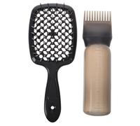 Ipetboom Brosse Démêlante Anti- Avec Technologie Quickdry Peigne à Cheveux Maille Pour Types De Cheveux Et Bouclés Avec Bouteille De Nettoyage