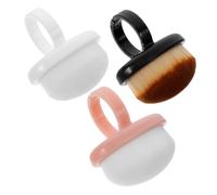 Ipetboom Brosses à Ongles Doux Pour Nail Art 3 Pièces Manche Court Nettoyage Exfoliant Professionnels Manucure Soins Des Ongles Noir, Rose, Blanc