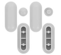 Ipetboom Butées et Coussins Universels pour Siège de Toilette Kit 8 Pièces en Plastique Gris Amortisseurs de Couvercle pour Wc et Bidet Accessoires Antidérapants pour Salle de Bain