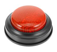 Ipetboom Buzzer Lumineux et Sonore pour Jeux Éducatifs, Bouton de Réponse Rouge en Plastique, Buzzer Interactif pour Garçon et Filles, pour Fêtes, Compétitions et Activités Ludiques